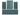 Villa XL Sydeno Teppich-Set Aqua Farbe - 4-teiliges Set für Ihr Zuhause