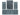 Villa XL Enjivo Teppich-Set Blau - 4-teiliges Set für Ihr Zuhause