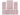 Villa XL Pluiva Teppich-Set Pink - 4-teiliges Set für Ihr Zuhause